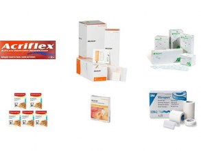 Wound Care - Acriflex Antiseptic Burn Cream, Elastoplast Plaster Range, Melolin Dressing Range, Melolin Dressings Pads, Mepore Range, 3M Micropore Tap